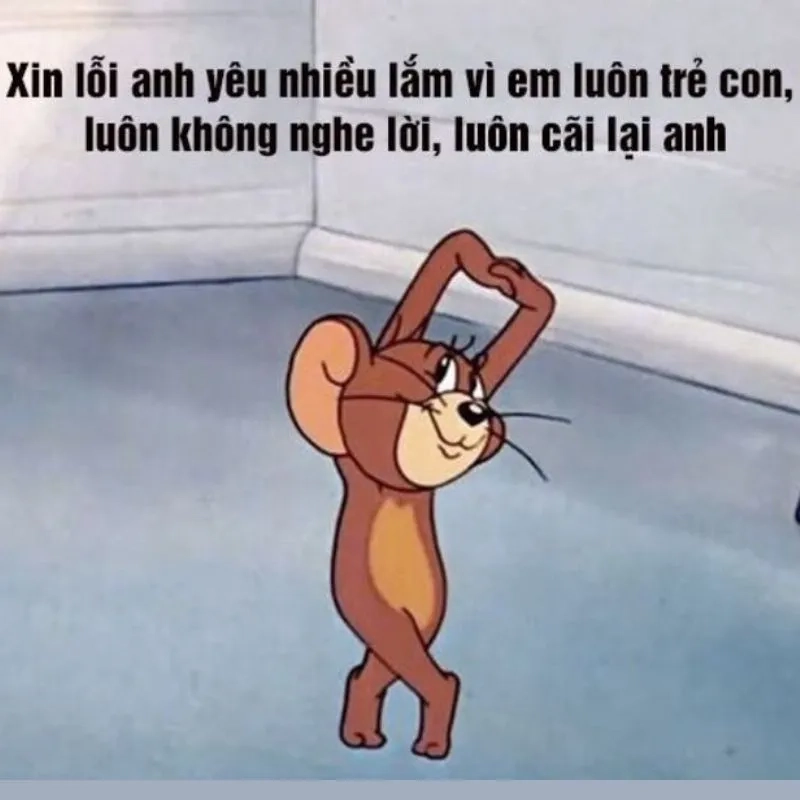Khi cảm giác tội lỗi tràn về, dùng anh xin lỗi meme cứu nguy