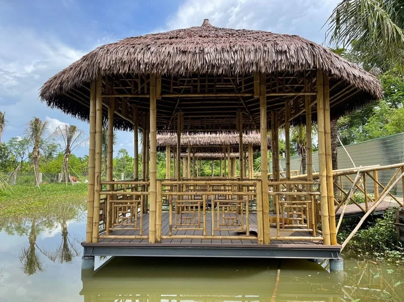 Tận hưởng thiên nhiên cùng nhà chòi sân vườn mộc mạc mà sang trọng