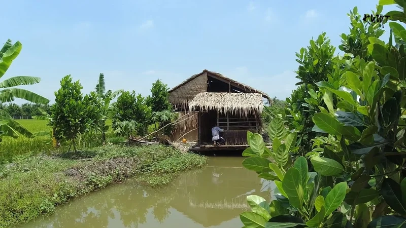 Khám phá nét độc đáo của nhà lá miền tây xưa hoài niệm