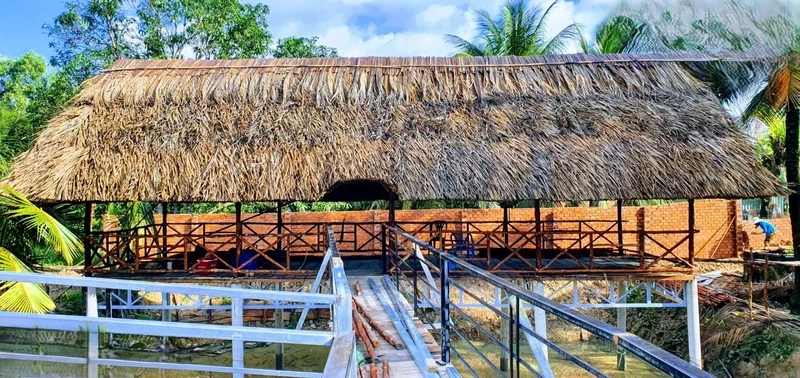 Hồn quê Việt trong kiến trúc nhà mái lá