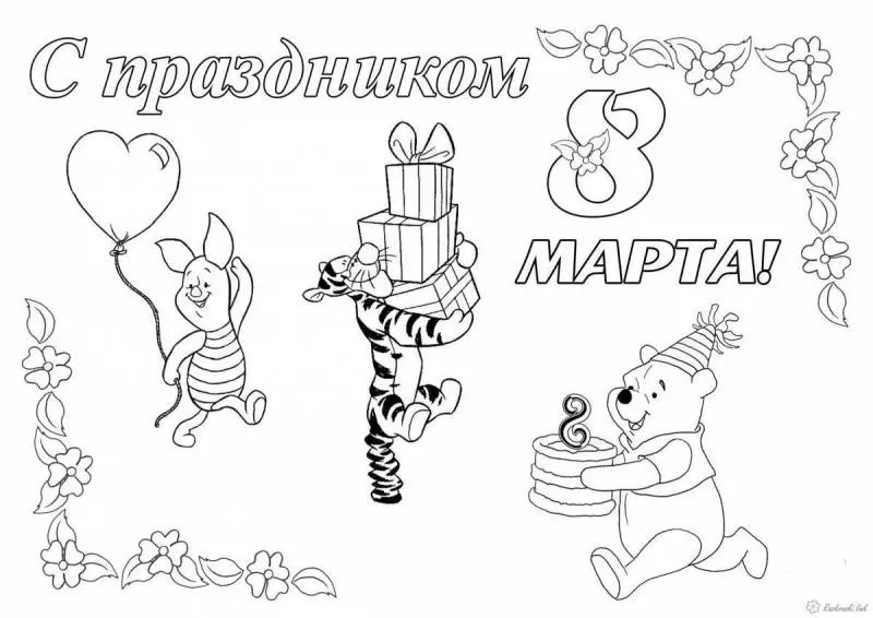 Tải ngay tuyển chọn tranh tô màu ngày 8/3 cực hot