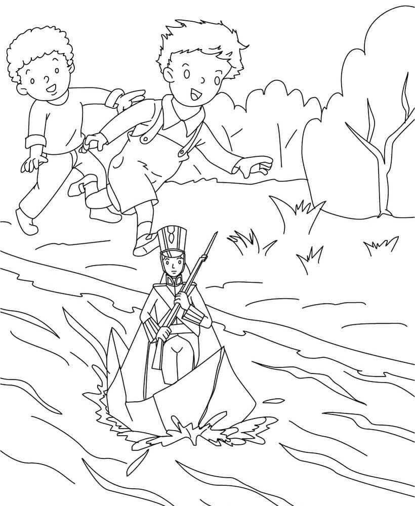 Tranh tô màu chú lính chì đẹp nhất cho bé thỏa sức sáng tạo