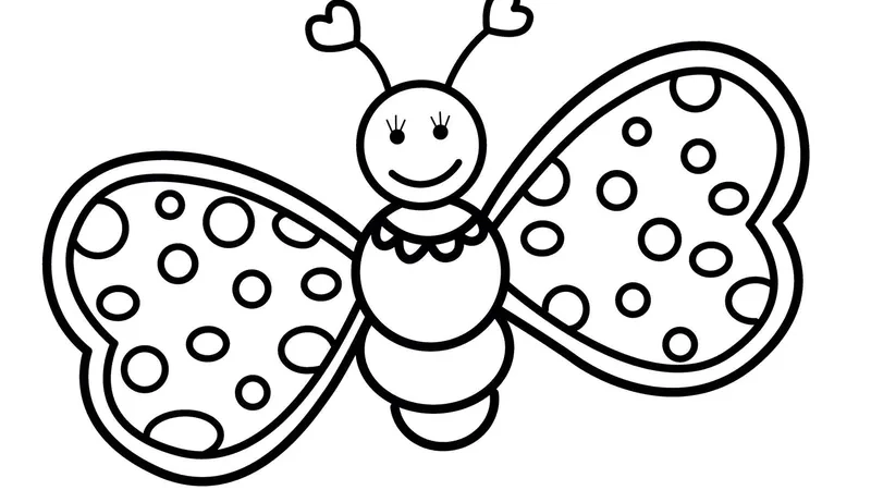 Giúp bé học màu sắc nhanh hơn cùng tranh tô màu con bướm đơn giản