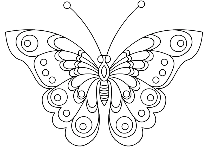 Thư giãn nghệ thuật với tranh tô màu con bướm cho người lớn