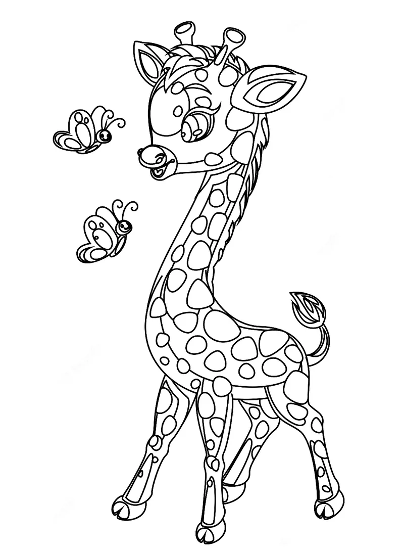 Hình vẽ đẹp mắt trong tranh tô màu hươu nai