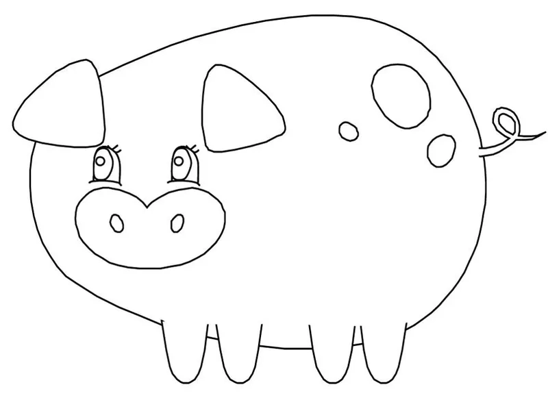 Cả nhà cười vui với tranh tô màu con lợn cute đáng yêu nhất