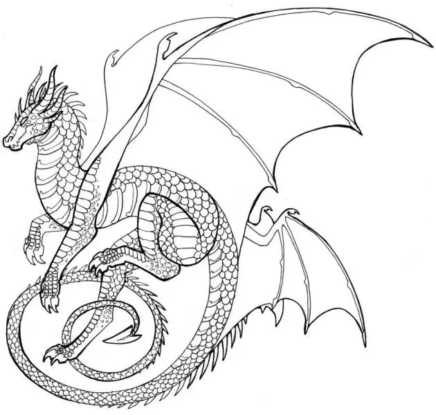 Đáng yêu hết mức với tranh tô màu rồng chibi