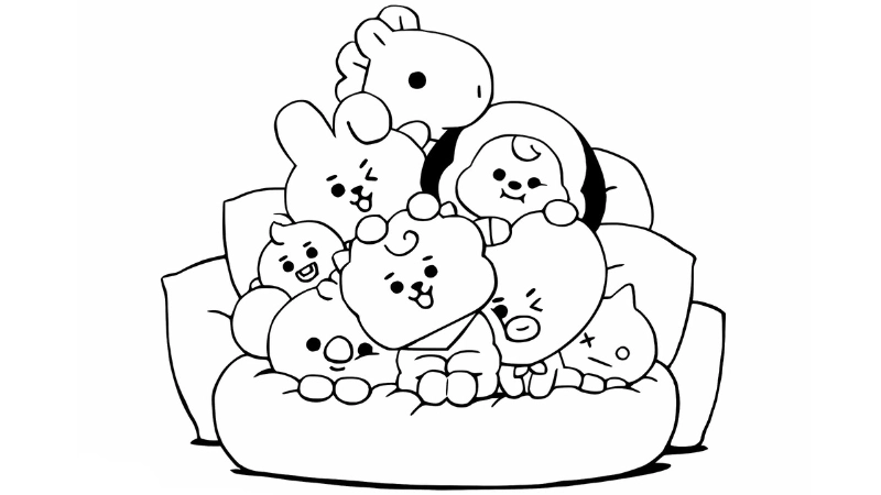 Tranh tô màu cute là như thế nào?