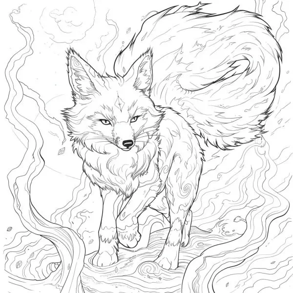 Khám phá các mẫu tranh tô màu hồ ly dễ thương cho bé tập tô