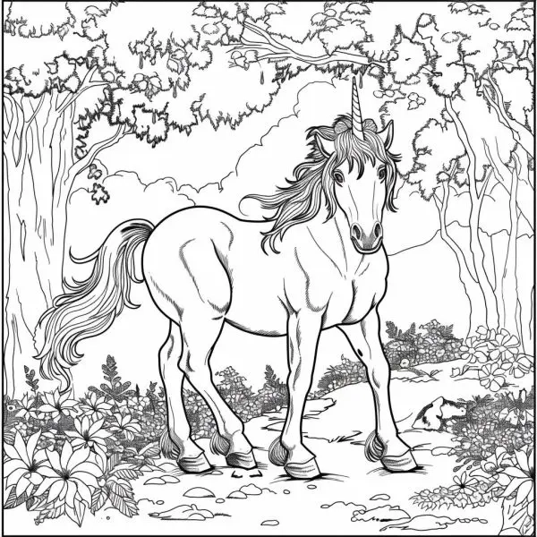 Bộ sưu tập tranh tô màu kỳ lân siêu dễ thương và độc đáo