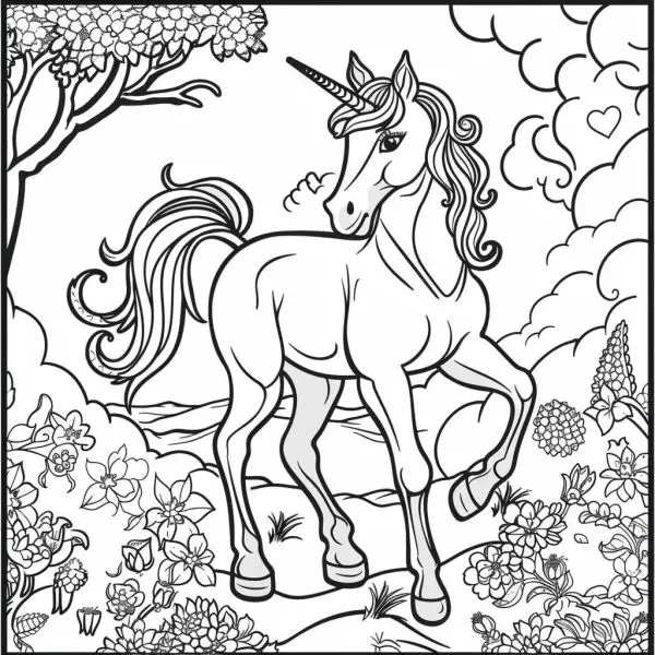 Bé học tô màu siêu nhanh với vẽ tranh tô màu kỳ lân