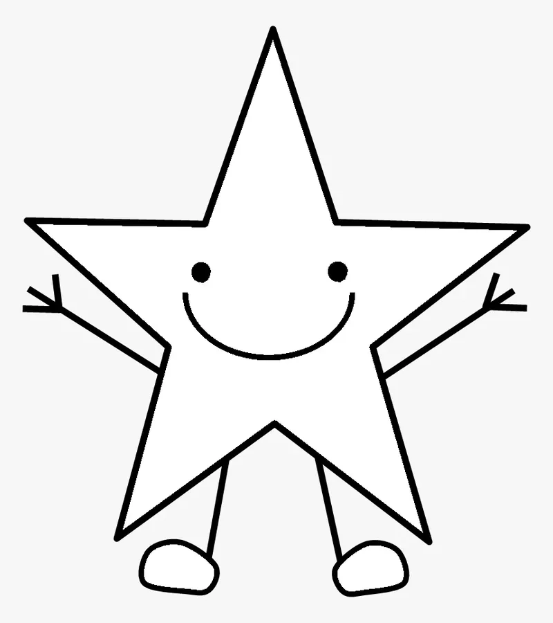 Tranh tô màu ngôi sao đáng yêu cho các bé yêu màu sắc