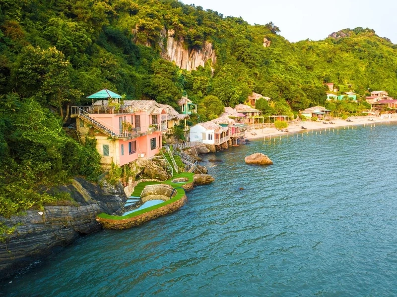 Ghi lại kỷ niệm qua ảnh villa Cát Bà đẹp mê hồn