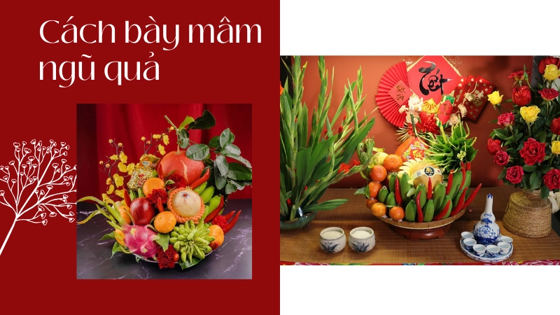 Mâm ngũ quả ngày tết đẹp mang ý nghĩa may mắn