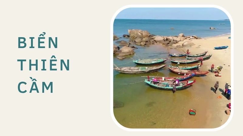 Thả hồn giữa sóng biển mát lành ở Biển Thiên Cầm