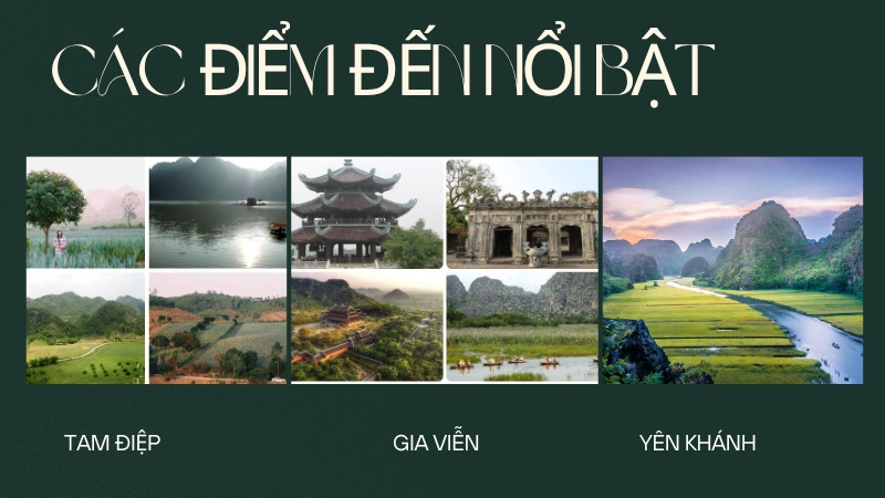 Các điểm đến chính không thể bỏ qua