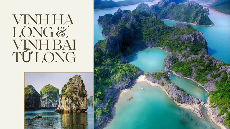 Khám phá vẻ đẹp kỳ vĩ của Vịnh Hạ Long và Vịnh Bái Tử Long.