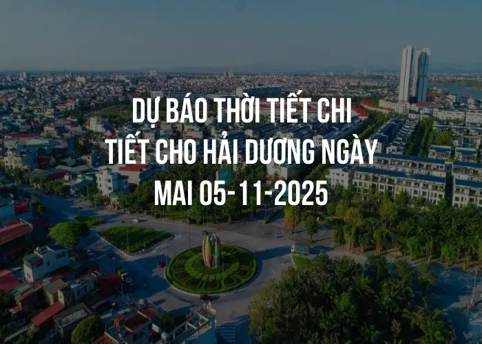 Dự báo thời tiết chi tiết cho Hải Dương ngày mai 05-11-2025