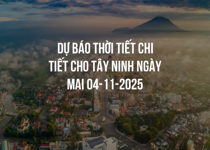 Dự báo thời tiết chi tiết cho Tây Ninh ngày mai 04-11-2025