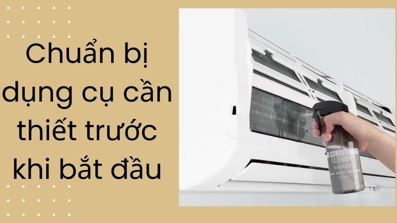 Chuẩn bị dụng cụ cần thiết trước khi bắt đầu