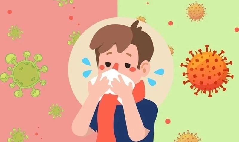 Ảnh bị bệnh cúm thể hiện rõ tình trạng mệt