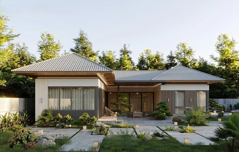 Mẫu nhà vườn nhỏ gọn đẹp phù hợp gia đình