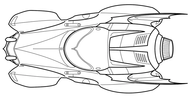 Tranh tô màu ô tô bay hiện đại nhìn rất đẹp