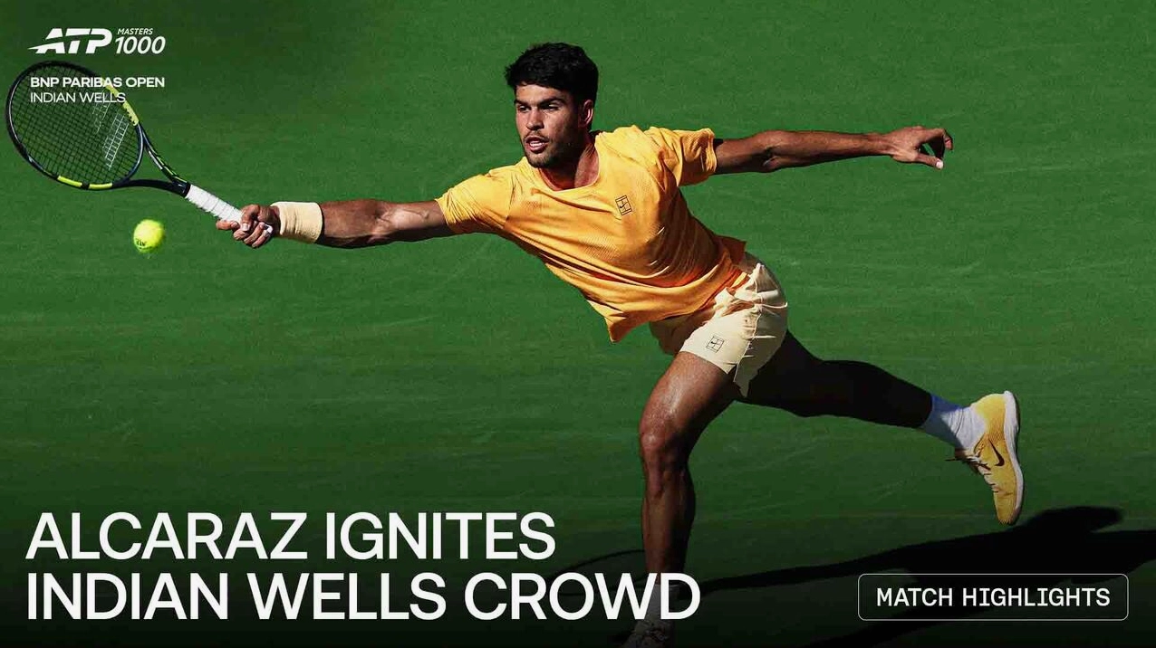 Carlos Alcaraz ăn mừng chiến thắng trước Ruud