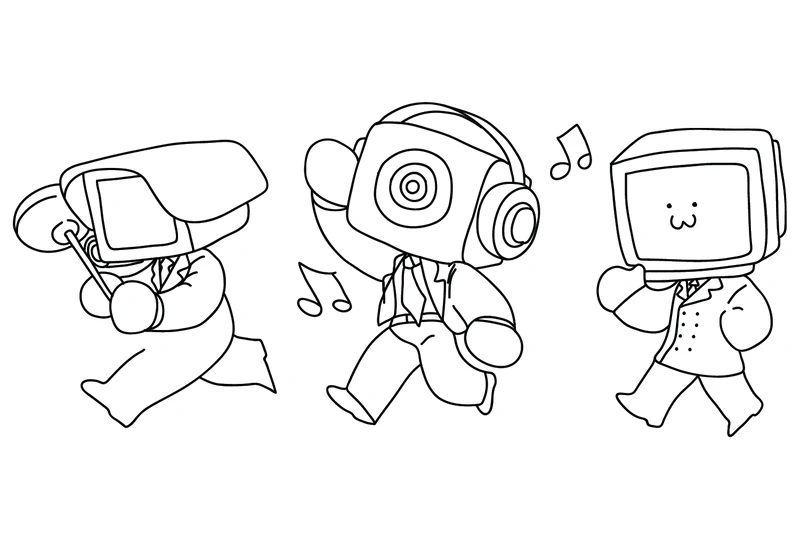 Khám phá ngay tranh tô màu Cameraman cho bé siêu thú vị giúp bé vừa học vừa chơi