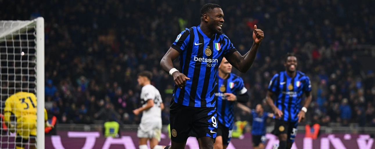 Marcus Thuram ăn mừng bàn thắng vào lưới Parma