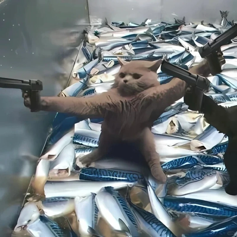 Cười nghiêng ngả với meme cầm súng gây cười siêu hài