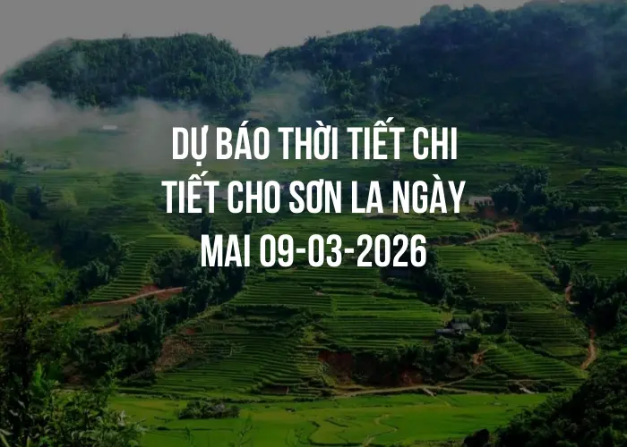 Dự báo thời tiết chi tiết cho Sơn La ngày mai 09-03-2026
