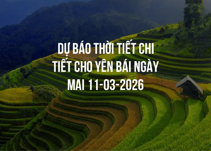 Dự báo thời tiết chi tiết cho Yên Bái ngày mai 11-03-2026