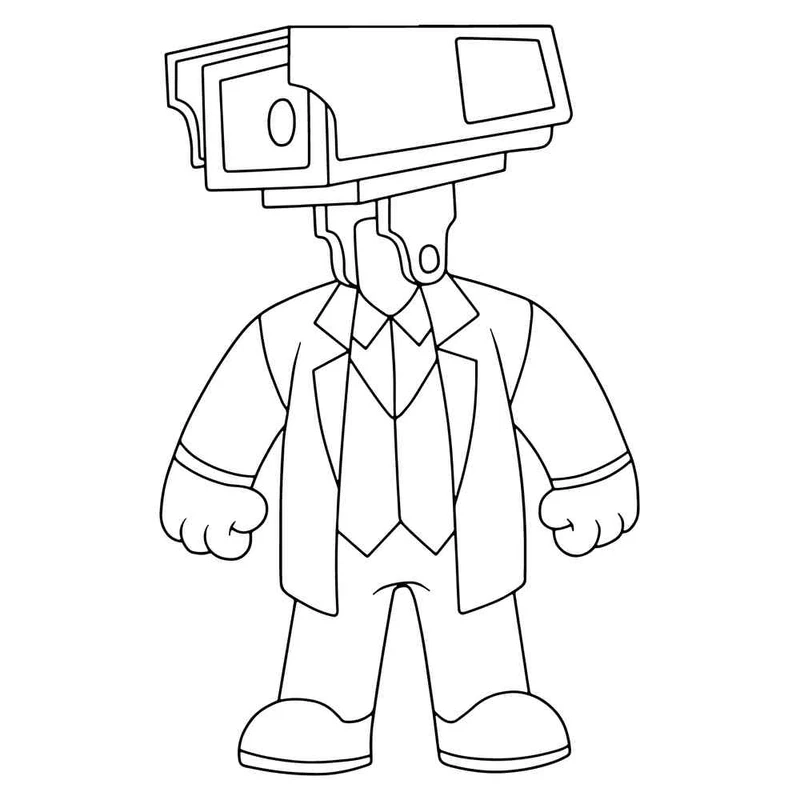 Cực đáng yêu với bộ tranh tô màu Cameraman dễ thương được nhiều bé yêu thích