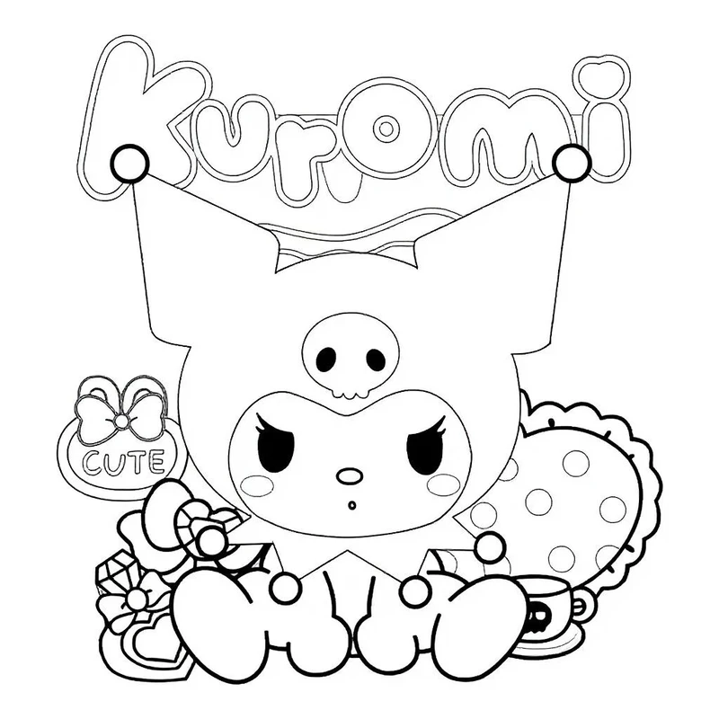Cập nhật bộ tranh tô màu Kuromi mới nhất đang được tìm kiếm nhiều