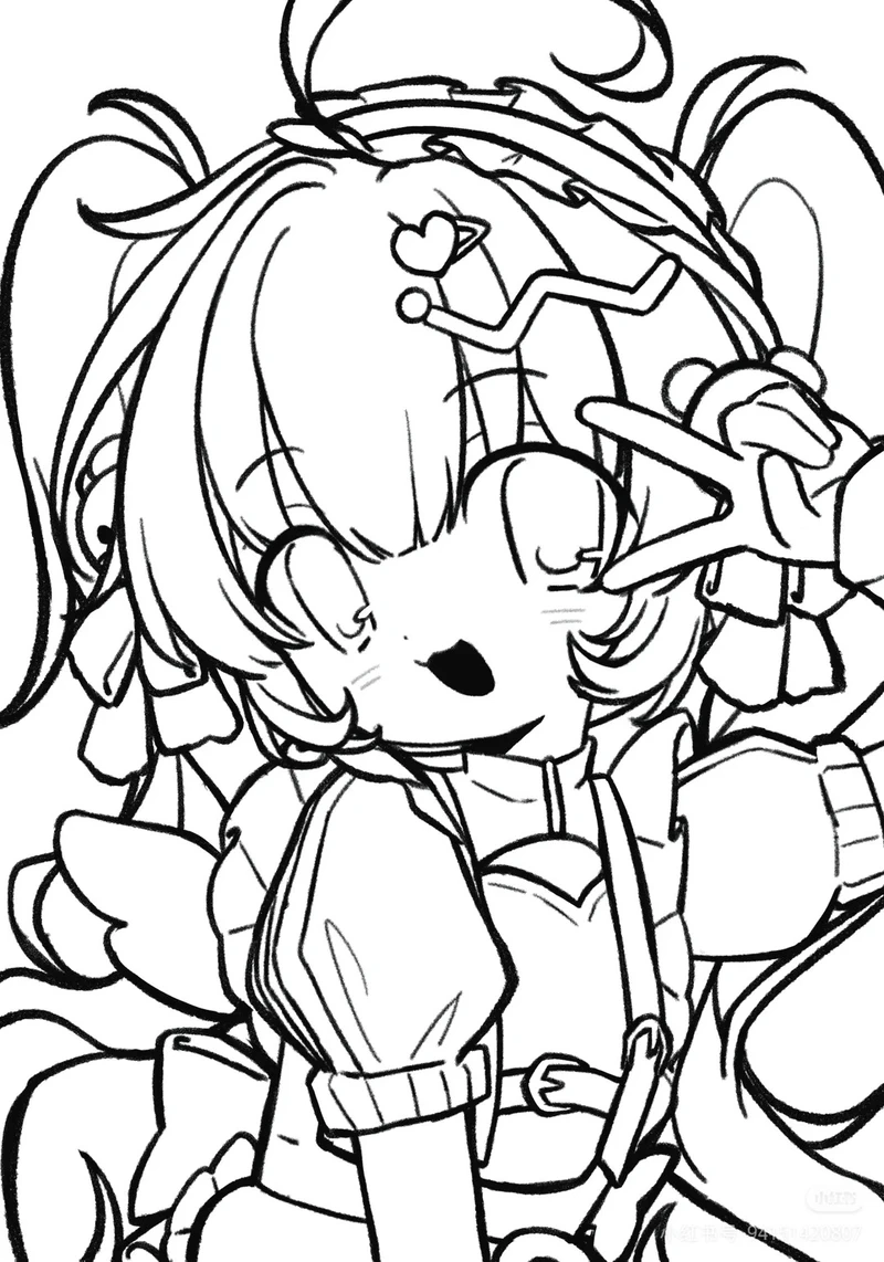 Tải ngay bộ hình tô màu Miku Hatsune cực đẹp cho bé và fan Anime