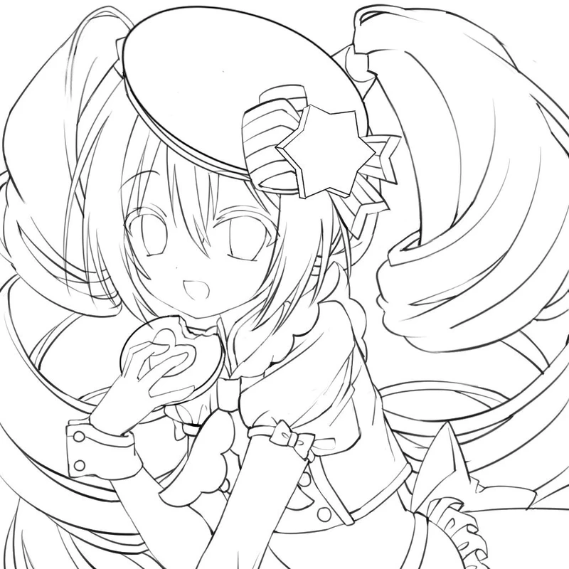 Cập nhật bộ tranh tô màu Miku Hatsune mới nhất đang được tìm kiếm