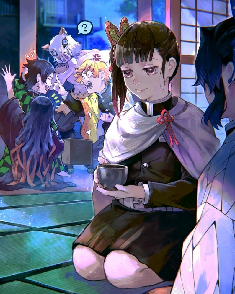 Ảnh anime Kanao tham gia lễ hội cùng bạn bè vui vẻ