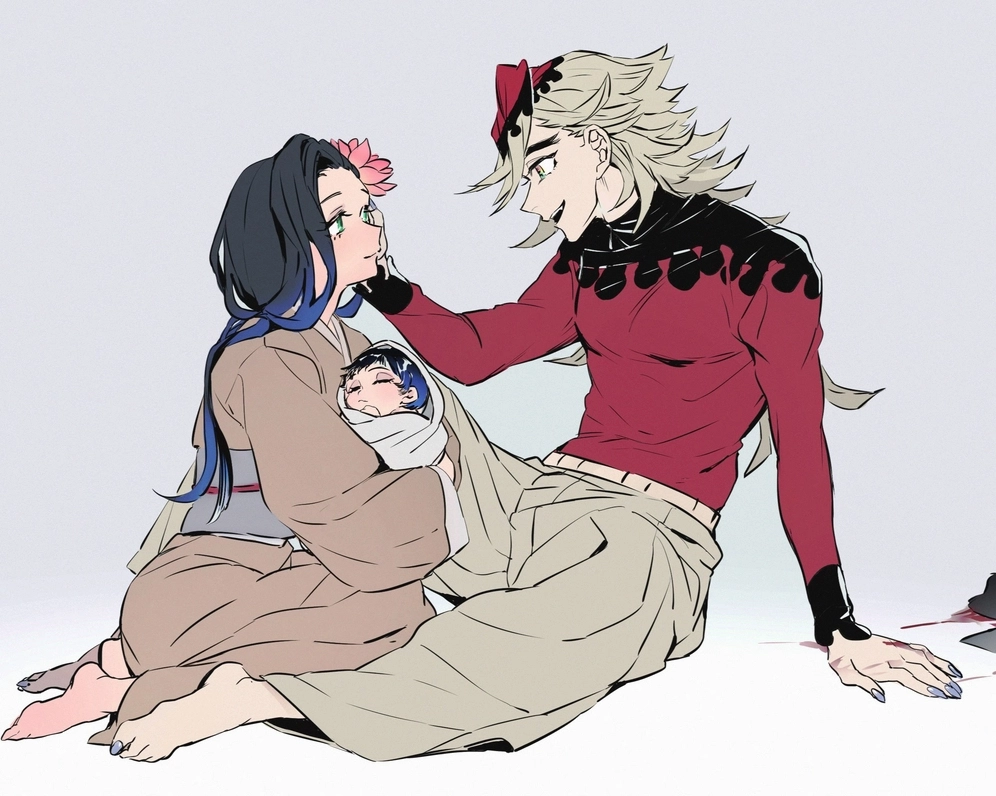 ảnh Douma và mẹ Inosuke lúc gặp gỡ