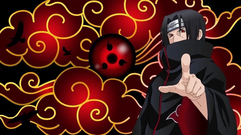 Ảnh Itachi đứng dưới mưa