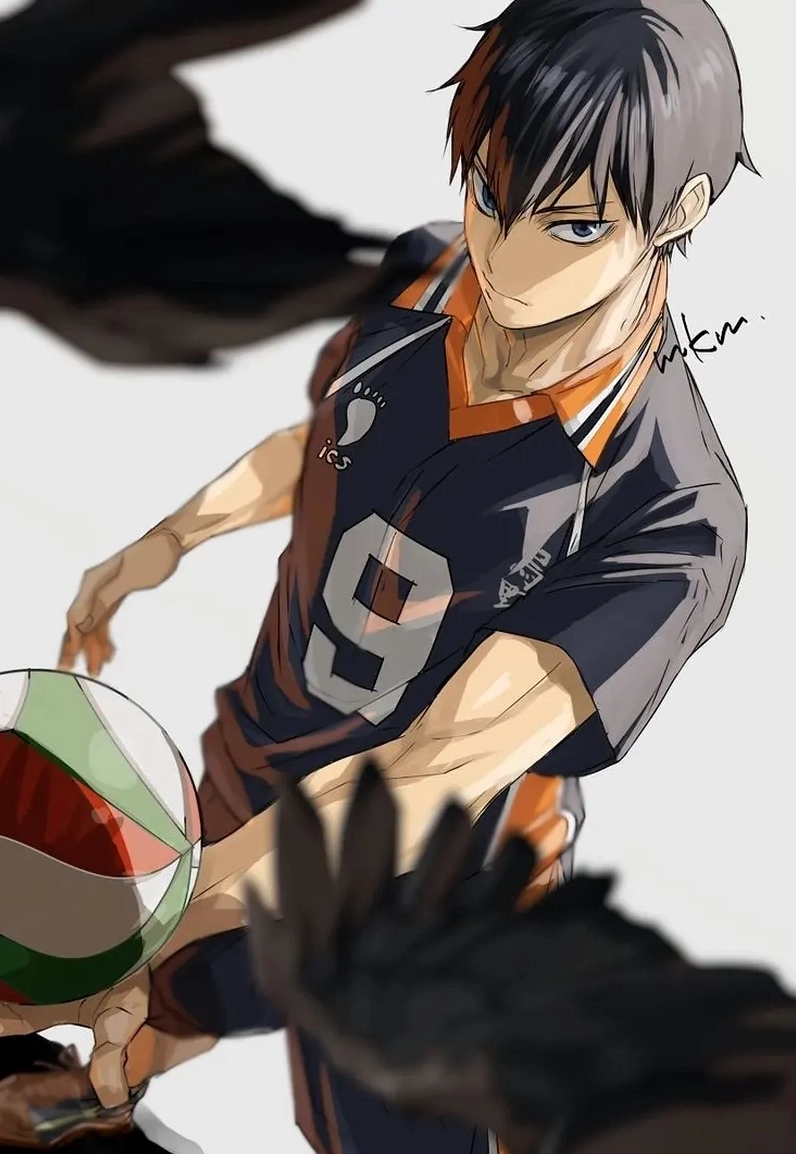 Ảnh Kageyama meme hài hước đang viral khắp cộng đồng anime