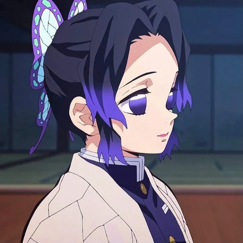 Ảnh shinobu anime với thần thái cuốn hút, mê hoặc mọi ánh nhìn