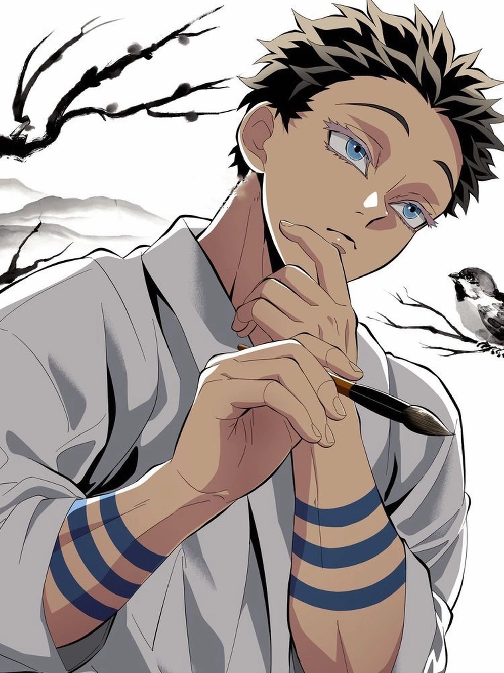 Ảnh thượng huyền tam akaza ngầu lòi