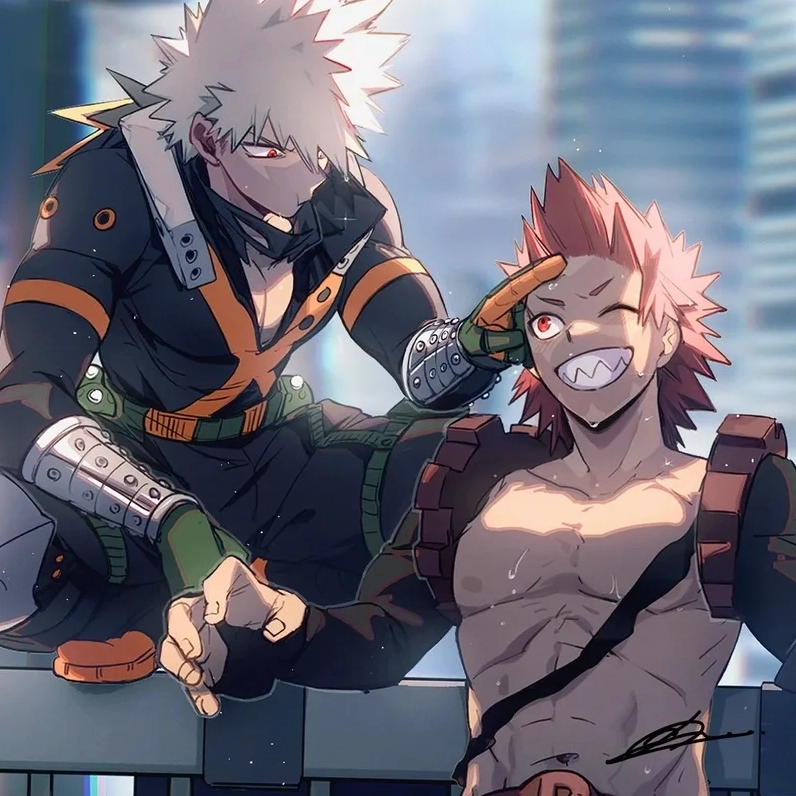 Bakugou x Kirishima cute khiến người xem mỉm cười thích thú