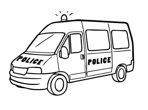 Bé tô màu ô tô cảnh sát đặc nhiệm số 1