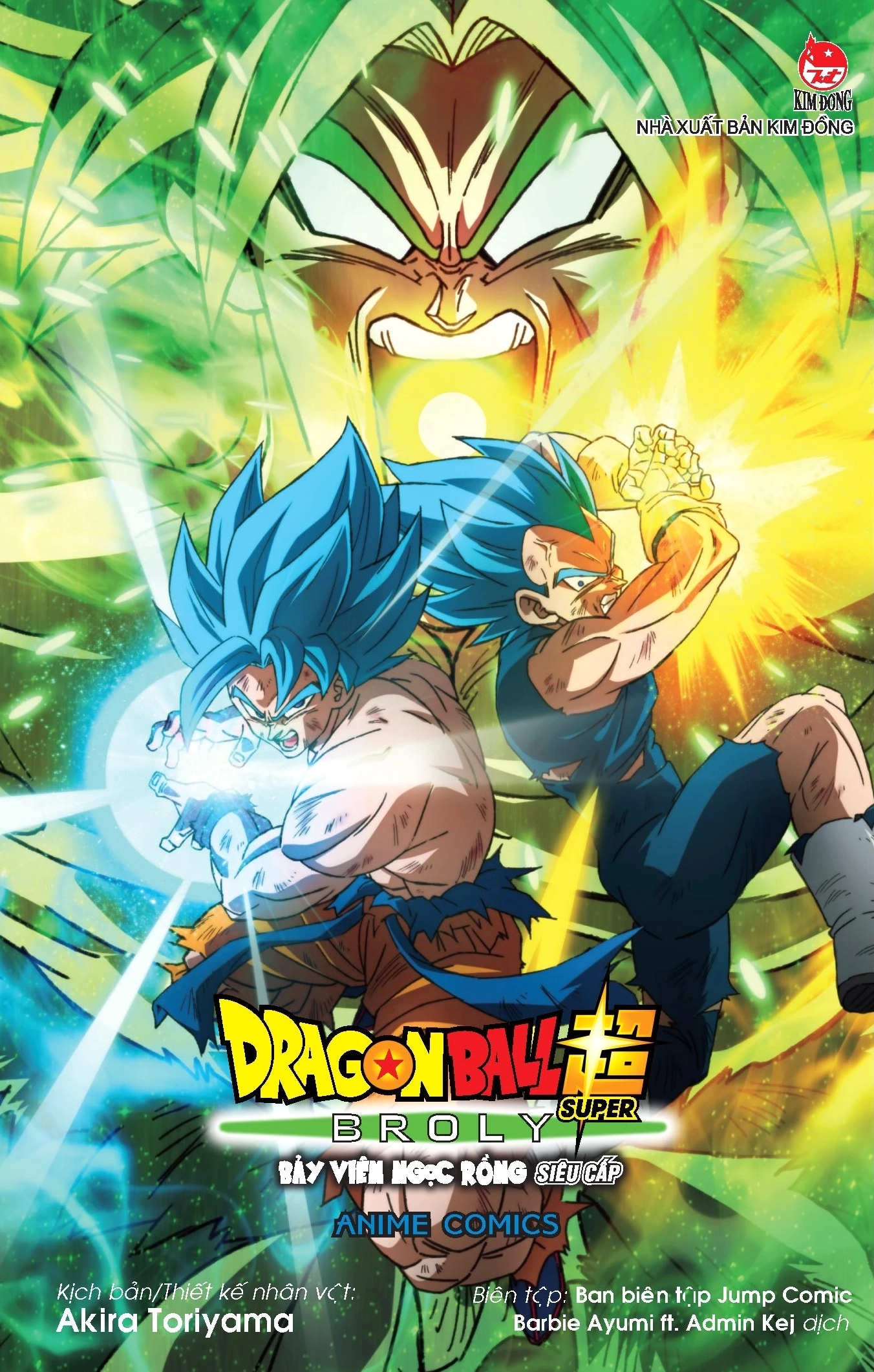 Bìa truyện anime broly siêu cấp vô địch