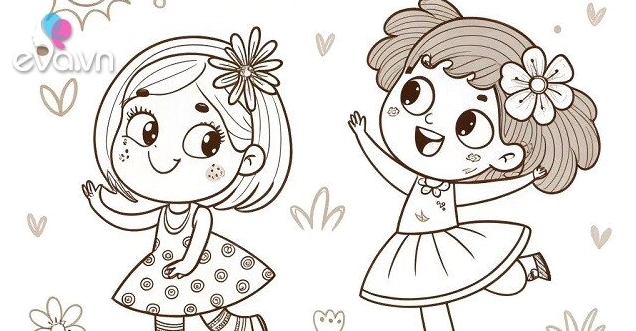 Bộ sưu tập 40 bức tranh tô màu thay quần áo cho búp bê siêu đáng yêu