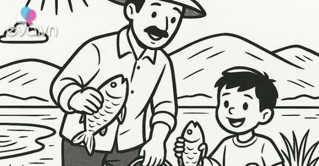 Bộ sưu tập tranh tô màu gia đình 4 người gắn kết yêu thương cho bé
