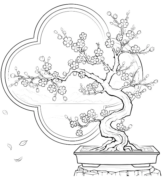 Bộ tranh tô màu cho bé chủ đề tết sinh động