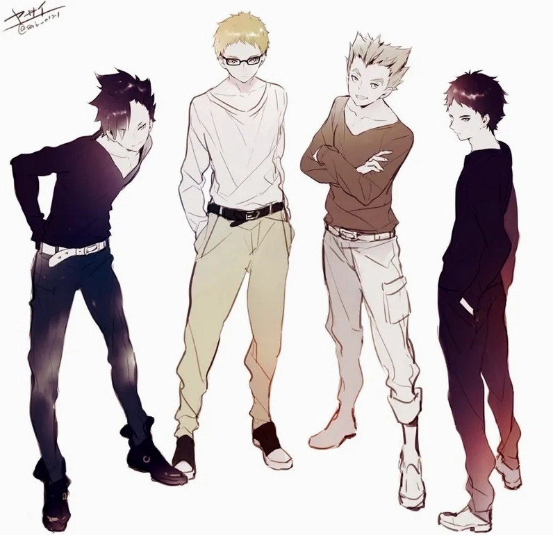 Bokuto x Akaashi x Kuroo x Tsukishima khiến fan xao xuyến vì quá đẹp đôi